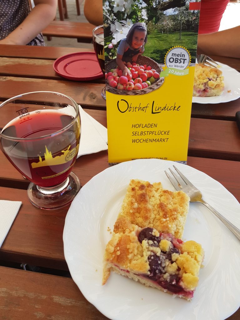 Wandern mit Hund Kirschen pflücken und baden am kleinen Lienewitzsee