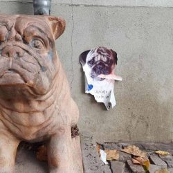 Hunde Skulptur in Berlin Friedrichshain